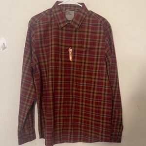 5.11 Tactical Men's Red and Yellow Plaid Shirt